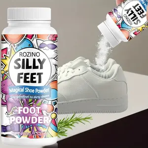 Rozino Silly Feet Magic Shoe Powder 100g, Clean Shoes, Odor Removal, Long-Lasting Freshness, Suitable for All Shoes, Daily Care