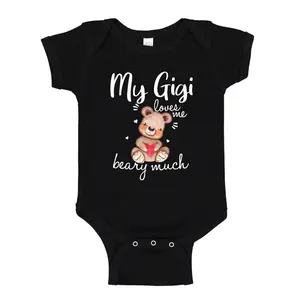 My Gigi Loves Me Beary Much Baby One Piece Bodysuit Or Toddler Shirt Gigi Baby Gift for Grandson or Granddaughter