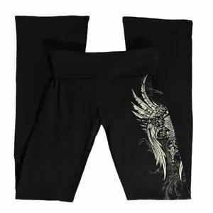 Celestial foldover flared leggings