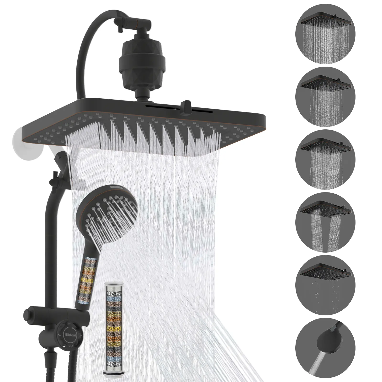Oil Rubbed Bronze+ + 20 Stage Shower Filter set