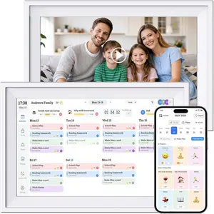 Digital Calendar 10.1 inch   Calendar for Family Chore Chart Cooking Plan  Touchscreen with Digital Picture Frame Function Instantly Share Photos and Videos