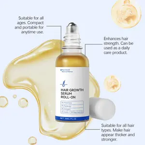 Advanced Hair Density Roll-On Serum 30 ml,KoreanSkincare, K-Beauty,Rosemary + Biotin + Niacinamide Scalp Serum+Keratin Blend, Original Natural Blend -Strengthen, Nourish & Revitalize Hair Haircare SolutionThickening Boost,tiktokshopstockup,Summervibes