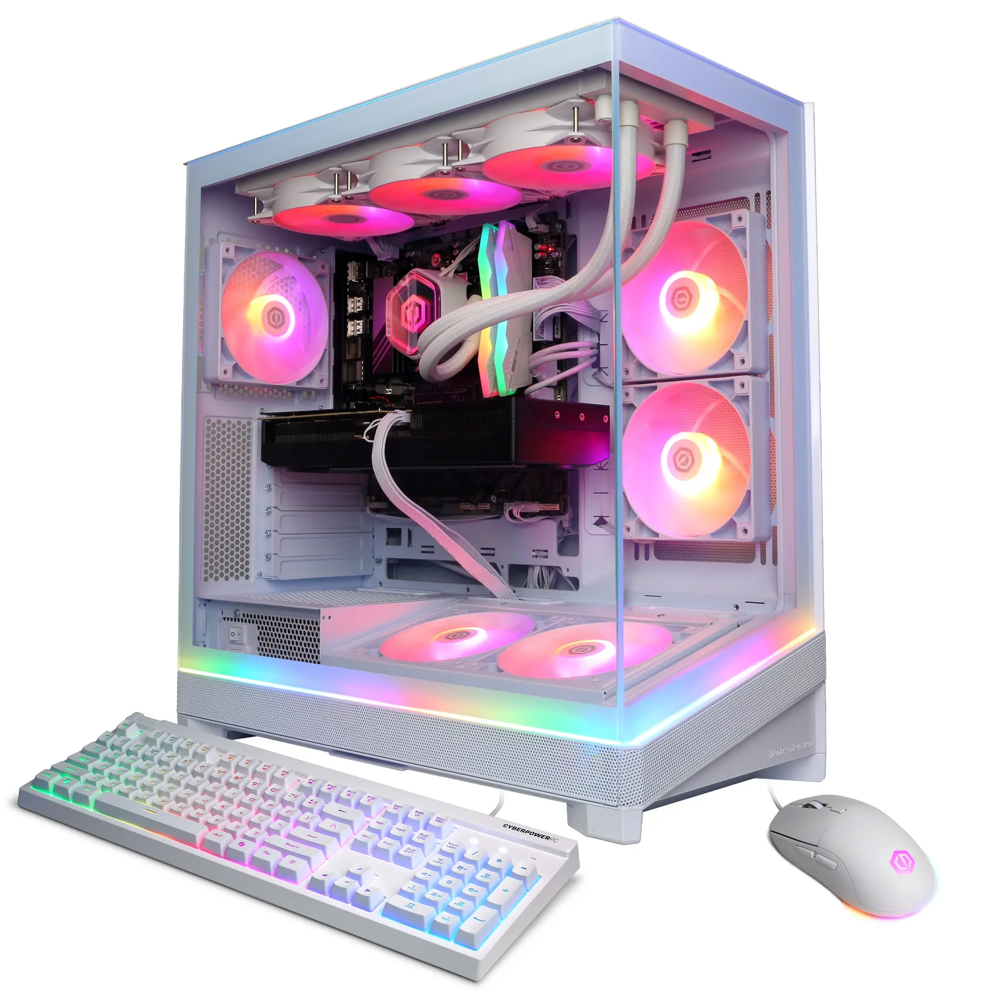 CyberPowerPC SLCAI9600CPGV2 Gaming Desktop PC, AMD Ryzen 9 9950X3D2, 64GB DDR5, GeForce RTX 5080 16GB, 4TB PCIe 4.0 NVMe SSD, WiFi/BT, RGB Gaming Keyboard/Mouse & Windows 11 Home
