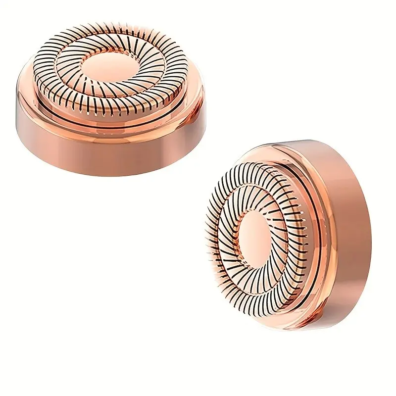 Rose Gold Electric Shaver Replacement Heads, Smooth Replaceable Blades, Daily Use Personal Care Accessories, 2-8 Pieces Per Set