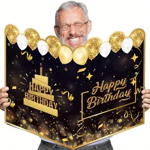 Happy Birthday Signature Card, Large Birthday Card, Greeting Card, Fun Party Cards, Card Design, Party Guest Book Alternative, Keepsake Memory Card for Anyone on Any Birthday Occasion