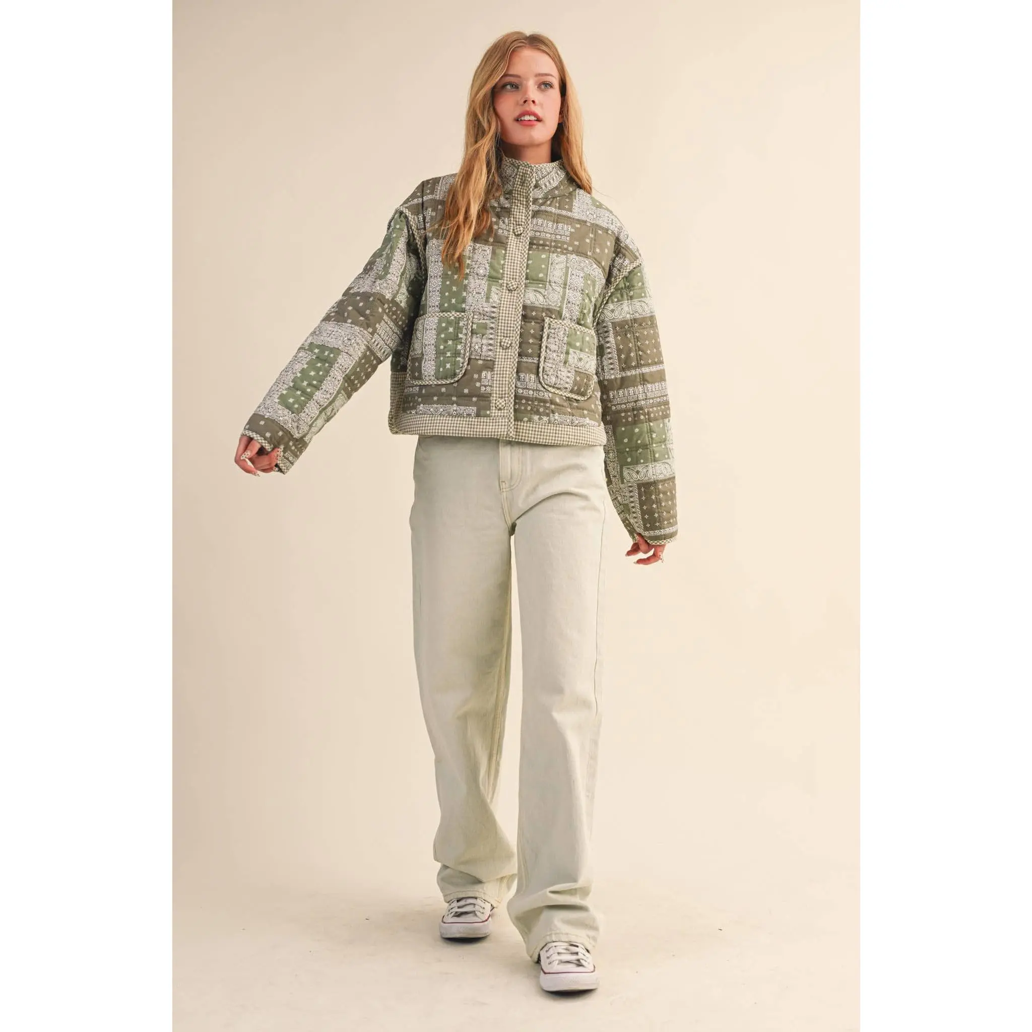 Greenhouse Quilted Crop Jacket