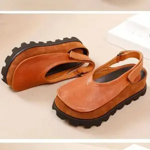 Flats Platform Sandals Shoes Woman Casual Loafers Soft Shallow Brand Retro Women's Sneakers Summer Slingback Sandalias Footwear Girl(Sheets)