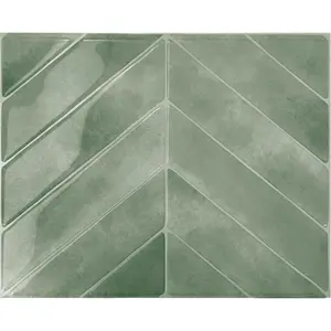 SMART TILES Peel and Stick Backsplash - 5 Sheets of 11.43" x 9" - 3D Adhesive Peel and Stick Tile Backsplash for Kitchen, Bathroom, Wall Tile