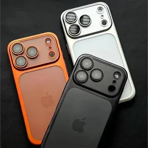 UV Coating Nano Matte Translucent Hard PC Case for iPhone 17 Air 16 pro max cases 15 13 12 11 Pro Max Ultra Thin Plating Frosted Bumper Cover