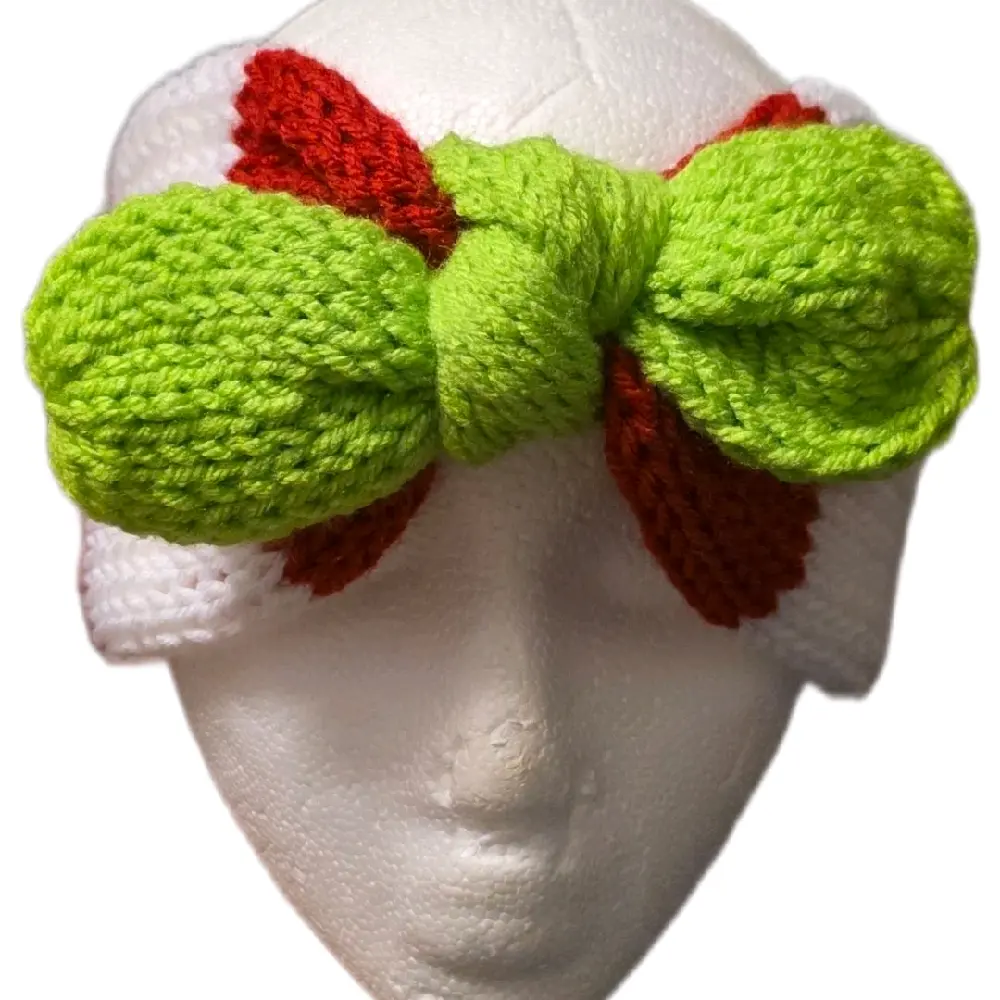 Sour Apple, Red and White Headband