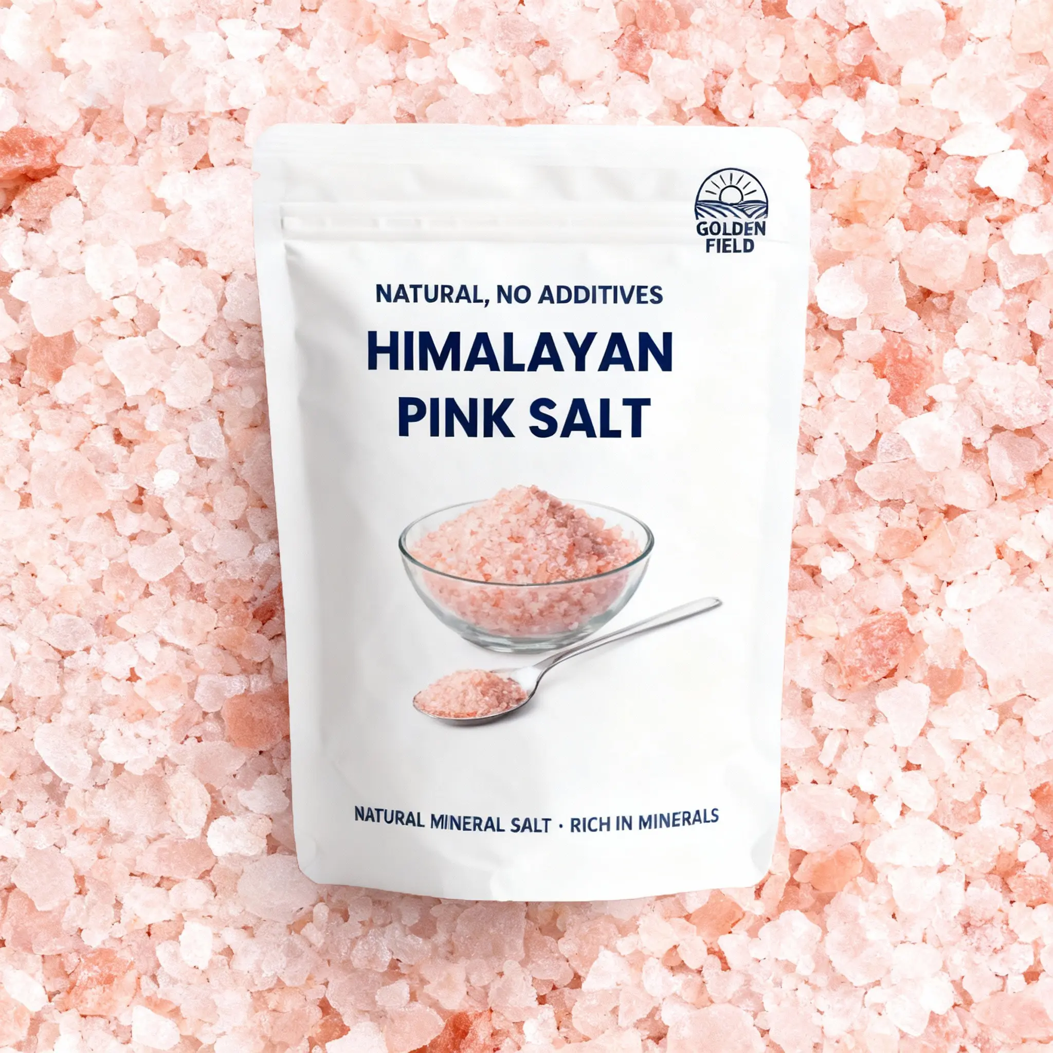Himalayan Pink Salt – Pure Unrefined Crystal Salt, Fine Texture for Cooking, Seasoning, and Kitchen Essentials, Naturally Mined from Himalayan Rock Layers