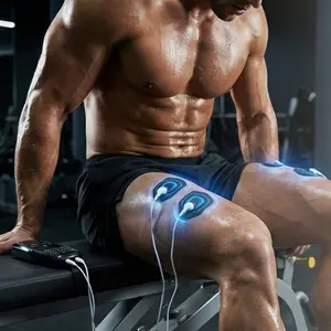 Muscle massager Increase muscle strength - 8 Modes, DualChannel, 15 Intensity Levels For Back, Hands and legs Neck & Shoulder, 16Electrode Pads Muscle massager