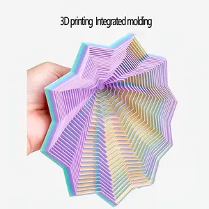 Expandable Sensory Relax Star-Shaped 3D Printed Spinning Tops, Fidget Spinners, Multifunction, Octagonal Handle, Fun Adult New Year Gift, Precision Crafted, High-Quality Printing