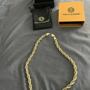 Holylegend 14K Real Gold-Plated Rope Chain Necklace for Women and Men,Upgraded Shine, Faceted Cut, Tarnish-Free, Goldstone necklace 6mm/8mm, 22"/24" Jewelry