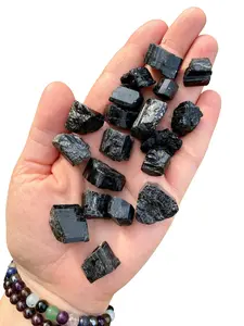 Raw Black Tourmaline Stone - Grade A (Small)