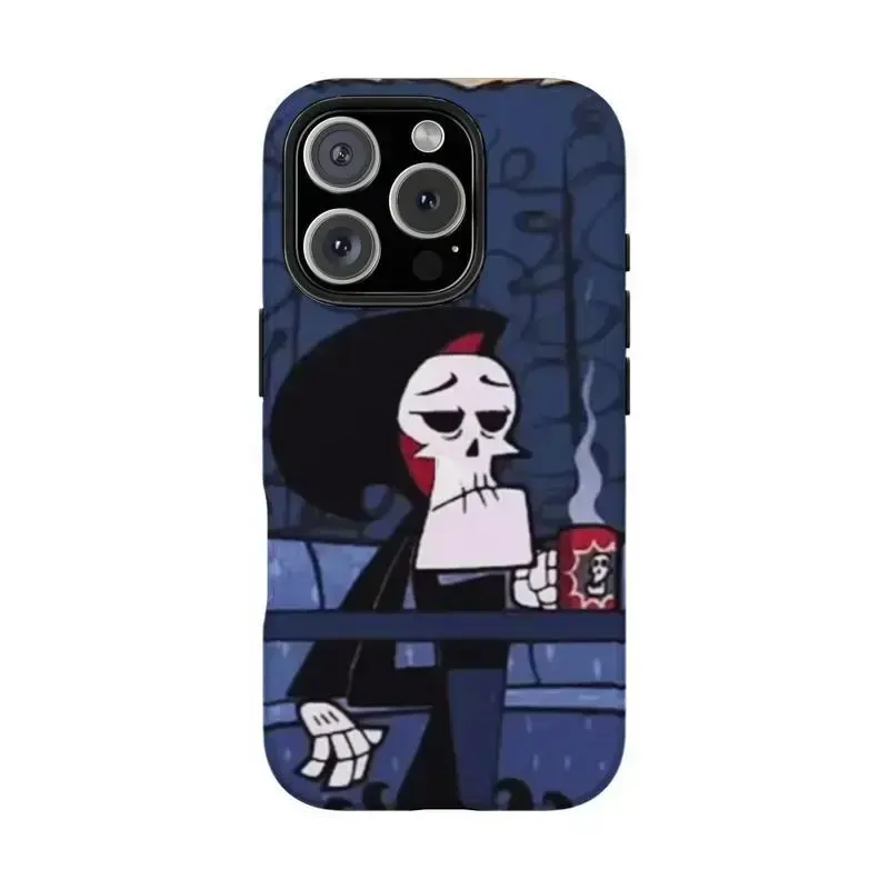 Nostalgic Cartoon Fan Merch The Grim Adventures Of Billy And Mandy Monster Hunt Art Tough Phone Case. Edgy Quirky Animation Aesthetic Rugged Shockproof Protective Cover For iPhone 17 Pro Max 16 Air 15 14 13 12 11.