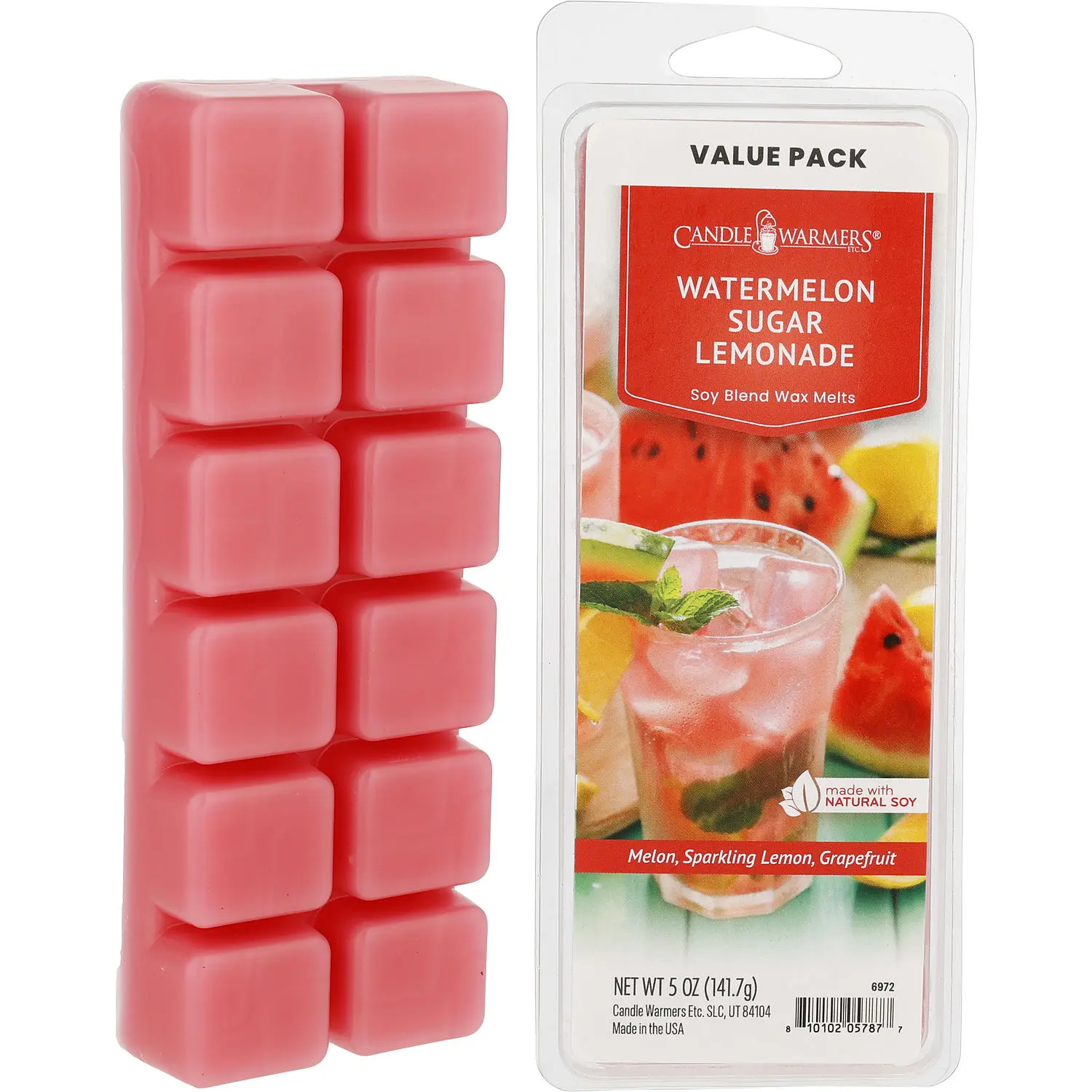 Candle Warmers Watermelon Sugar Lemonade By Candle Warmers Soy Blend Wax Melts For Unisex