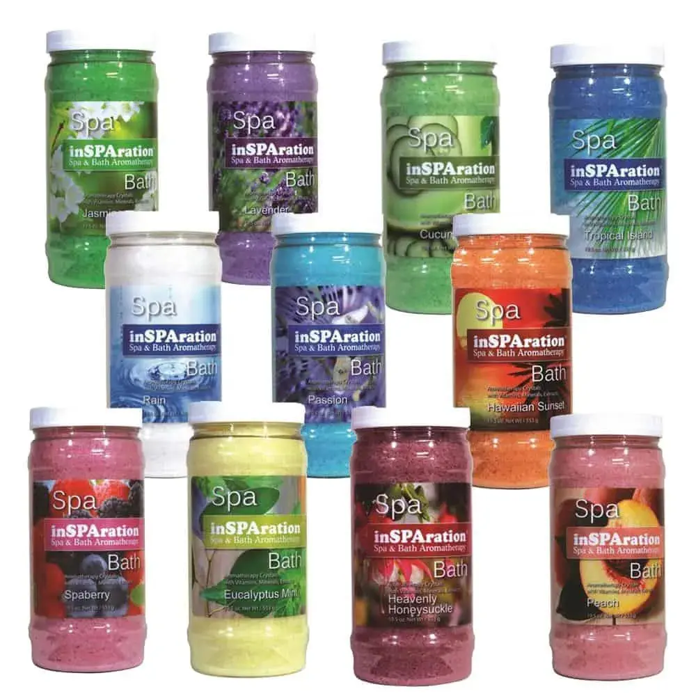 19oz inSPAration Rx Crystals – Epsom Salt for Hot Tub, Muscle Relaxing & Stress Relief Bath Salts, Spa Crystals for Hot Tubs