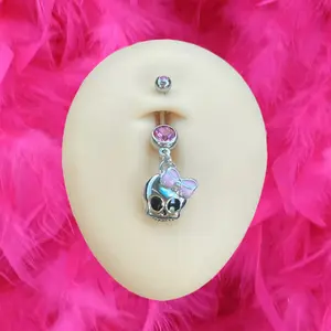 Pretty Skull Belly Ring