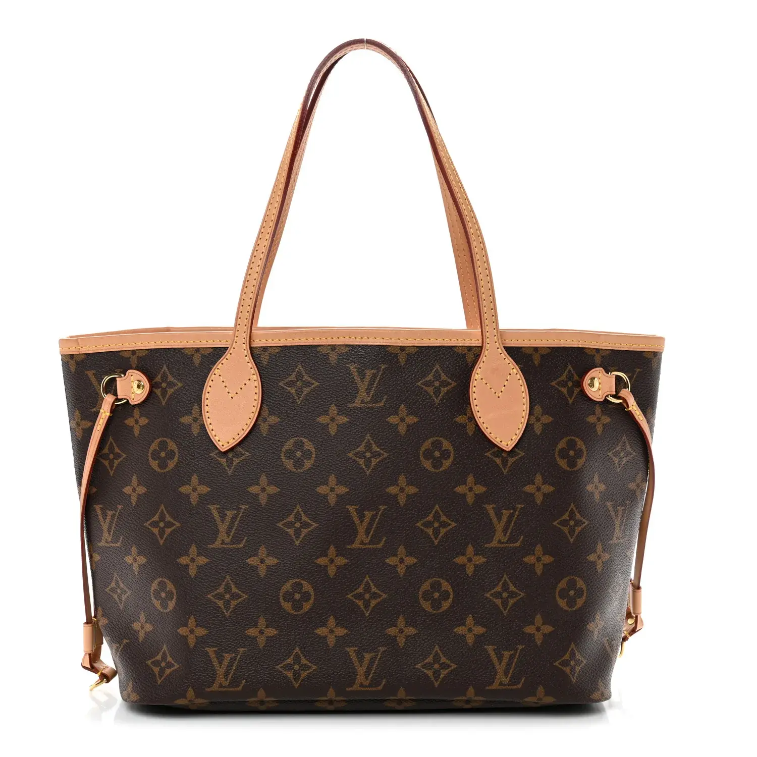 Pre-owned Louis Vuitton Coated Canvas Shoulder Bags Monogram Neo Neverfull PM Pivoine