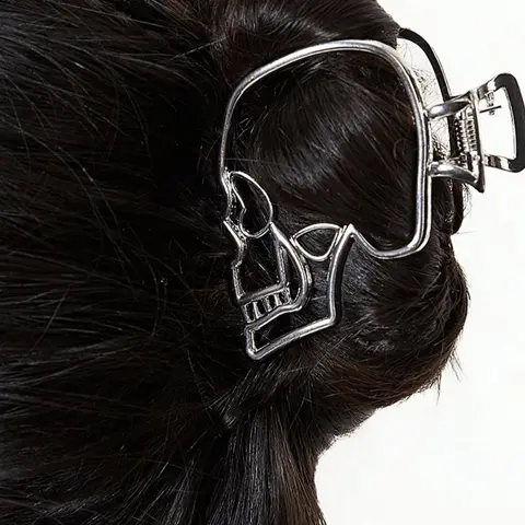 Skull Claw Clips, Hair claws, Y2K Style, Suitable For Women Festival, Christmas, New Year And Daily Wear, Hair Clips Metal, Non-Slip Hair Accessories, For Secure Hairstyles And Decorations, Christmas Gift, New Year Gift, Festival Gift