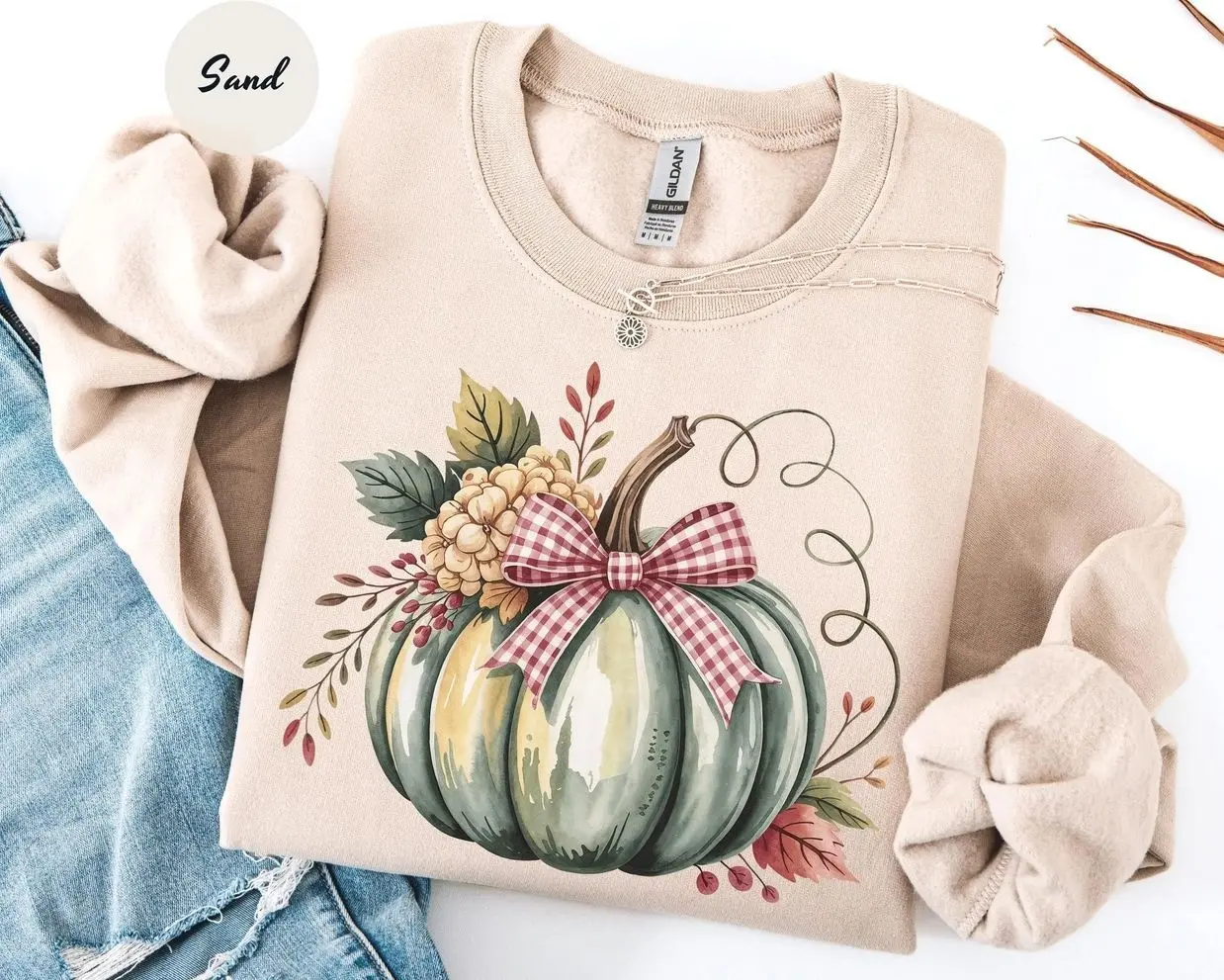 Watercolor Pumpkin Sweatshirt, Womens Halloween Sweatshirt, Cute Pumpkin Patch Crewneck Shirt, Spooky Season Fall Graphic Tee, Autumn Aesthetic Apparel, Thanksgiving Day Gift for Women, Cozy Fall Vibe Pullover, Women Autumn Holiday Sweater
