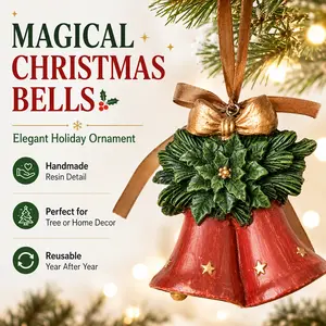 MAGICAL CHRISTMAS BELLS – Handmade Holiday Ornament for Tree & Home Decor