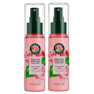 Herbal Essences Rose Fragrance Hair Mist, Rose Scent, Frizz Control, 3.2 fl oz, for all Hair Types (2 pack)