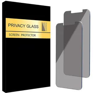 Privacy Screen Protector for iPhone 17e / iPhone 16e / iPhone 14 / iPhone 13 / iPhone 13 Pro [6.1 Inch] 2 Pack Anti Spy Private Tempered Glass Case Friendly [Not for iPhone 16 6.1 Inch]