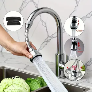1pcs 360° Rotating Faucet Extender, Dual Spray Modes (strong/fine), Splash Proof Design, Durable Abs Material, No Tool Installation