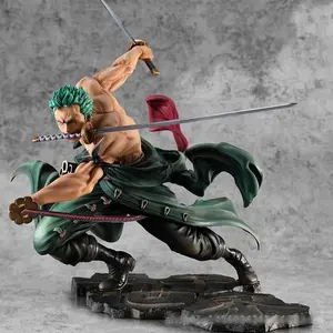A 10CM character toy anime Loronoa three-blade largest PVC action collection statue model doll gift for children