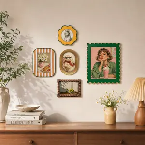 Multi-Size Decorative Art Picture Frame,Horizontal & Vertical Wall Tabletop Display Photo Frame,Perfect for Gallery Wall,Bedroom,Living Room & Apartment Home Decor,Ideal Wedding & Birthday Gift