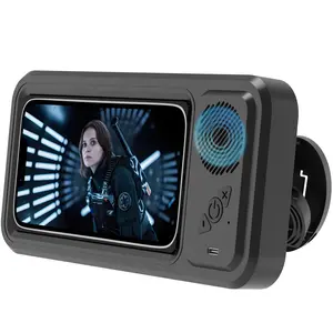 Plastic Waterproof Bluetooth Speaker Phone Case with 480-Degree Rotation, Suction Cup Mount for iPhone, Galaxy - Bathroom, Shower Audio