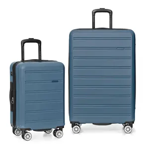 Travel Select TS09203N2 Navy 2-Piece Snowcreek Hardside Expandable Spinner Luggage Set, 21 & 30 in., USB Port, Durable, TSA-Proof, Crash-Resistant, 4-Wheel, High-Capacity, Durable Luggage Sets, Tsa-Proof Luggage Sets