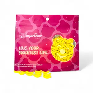 Silly Yellow Bananas - Bright Yellow Hard Sweet Banana-Shaped Candy - Fun Treat for Candy Lovers - 4 oz & 8 oz & 1 lb Candy Bag