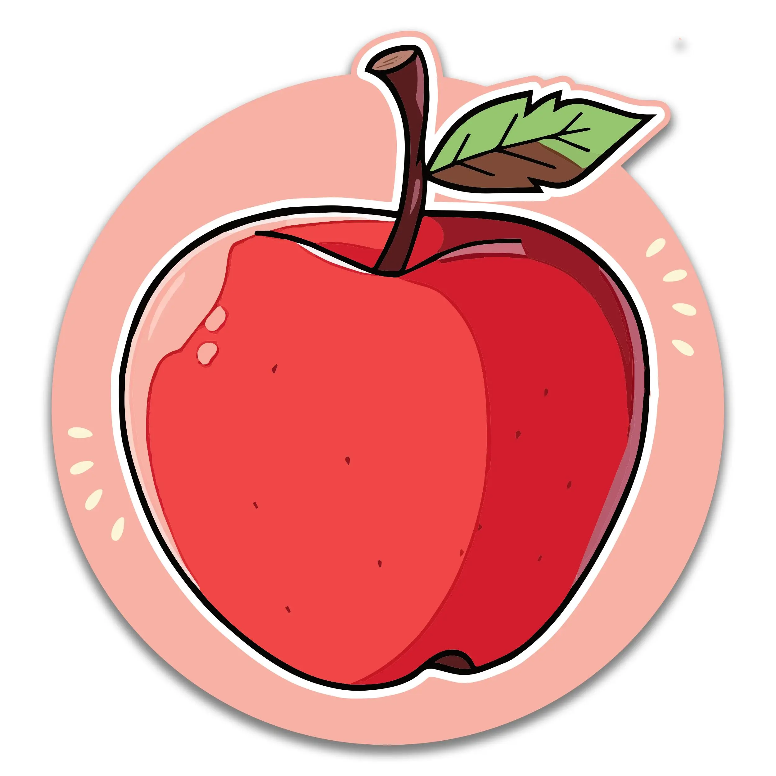 Red Apple Sticker