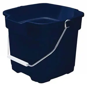 Roughneck Plastic Bucket, 3-3/4 Gal Capacity, Royal Blue - Heavy-Duty Home Supplies Bucket for Home Care Tasks