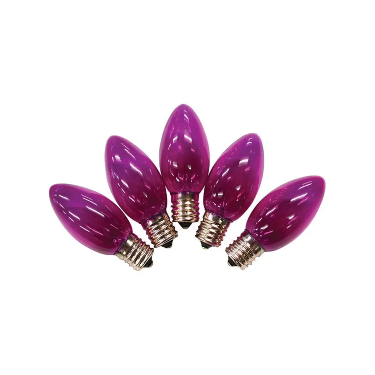 C9 Christmas Light Bulbs, Purple, 1 in. - 25 Lights