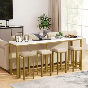 Tribesigns 70.9" Extra Long Sofa Table Modern Entryway Table Console Table Behind Couch