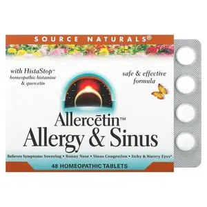 Source Naturals Allercetin, Allergy & Sinus, 48 Homeopathic Tablets