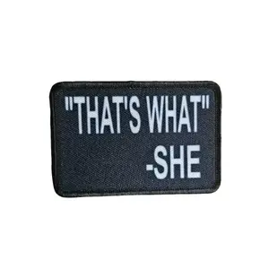 That's what she said meme  2"x3" removable morale patch with hook and loop backing