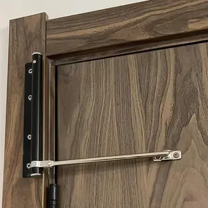 Automatic Door Closer for Home Easy to Install, Safety Spring Auto Soft Self Closing Door Closer with Adjustable Speed for Hinged Doors, Includes Arm Screw Wrench