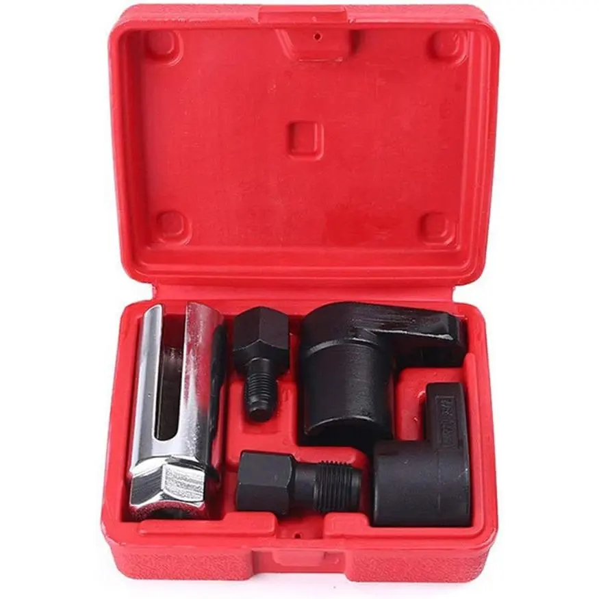 Automotive Oxygen Sensor Socket Removal Tool Wrench and Thread Chaser Set 5Pcs
