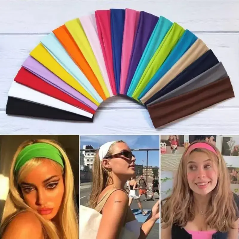 Candy Color Headband for Women, Non-Slip Plastic Hair Accessory with a Flexible Fit for Daily Wear, Yoga, and Workout