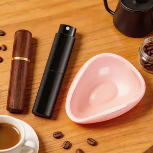 3pcs Coffee Bean Dosing Cup Set, Rdt Spray Bottle & Espresso Stirrer, Ceramic Dosing Tray, Coffee Bar Accessories, Perfect Gift for Coffee Lovers