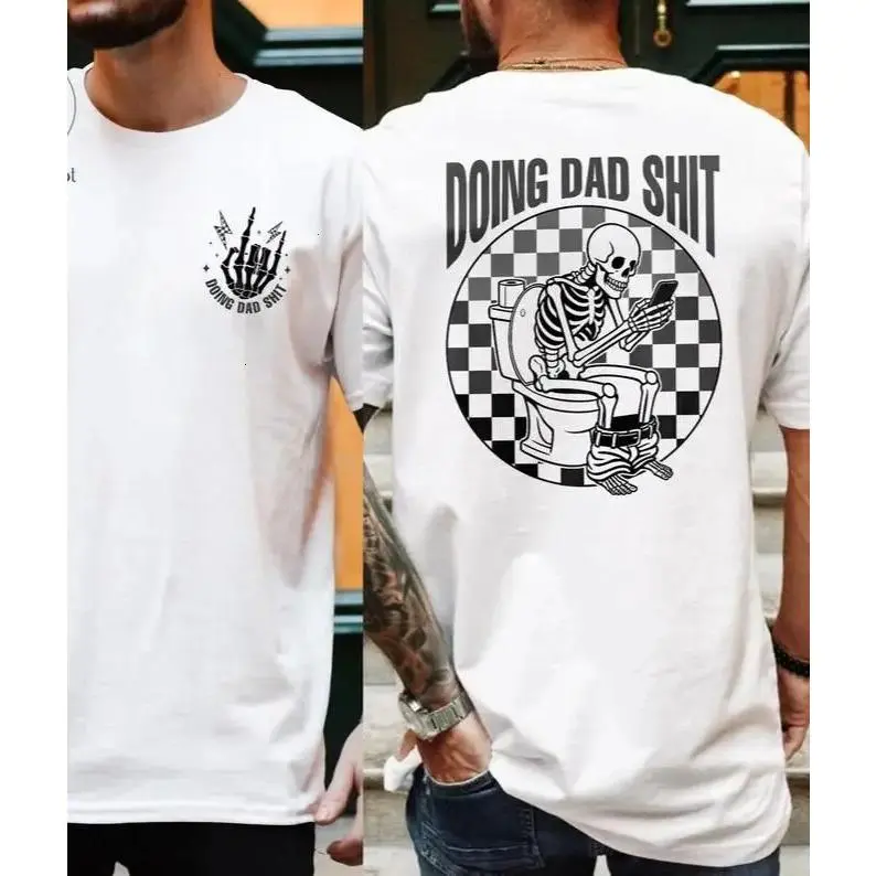 Dad Shit Graphic Sports Top - Fresh Take on Fatherhood Humorous Tee, Father's Day Gift, Boyfriend Birthday Gift,Viral Hot Dad Meme Graphic T-Shirt