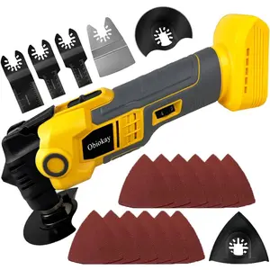 Oscillating Saw for-walt 20V Max Battery Anti-vibration Oscillating Multitool with Blades,6-Speed,4 °   Oscillation Angle for Cutting/Grinding/Sanding(Tool Only)