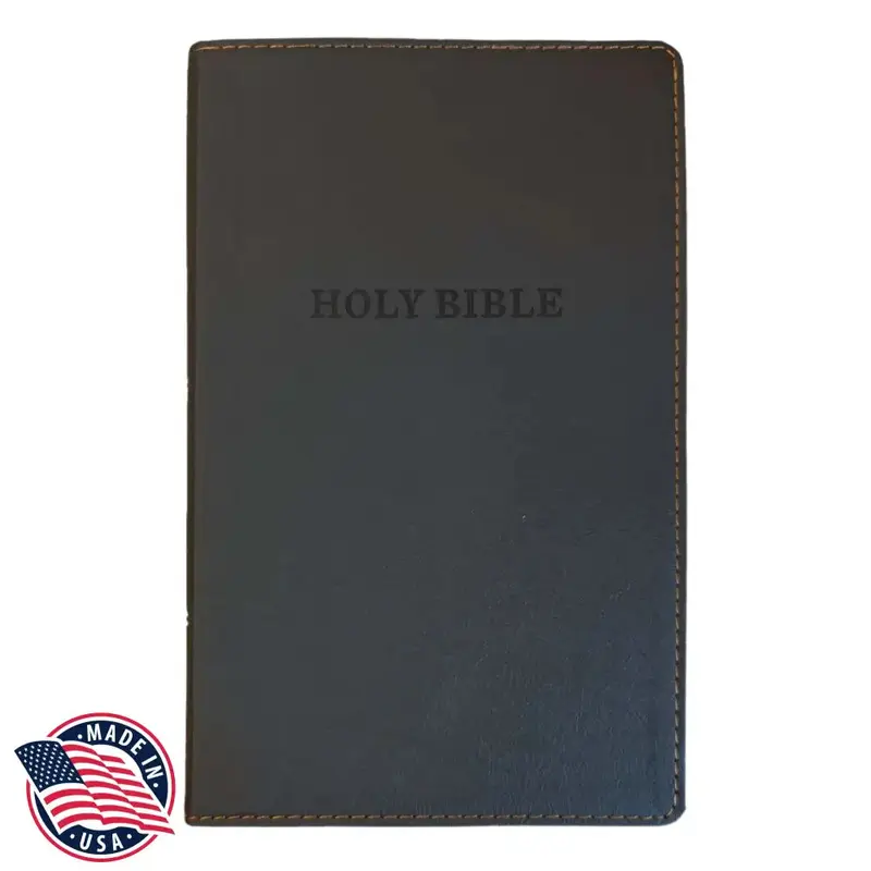 KJV Standard Size Deluxe Holy Bible Small Print - Black