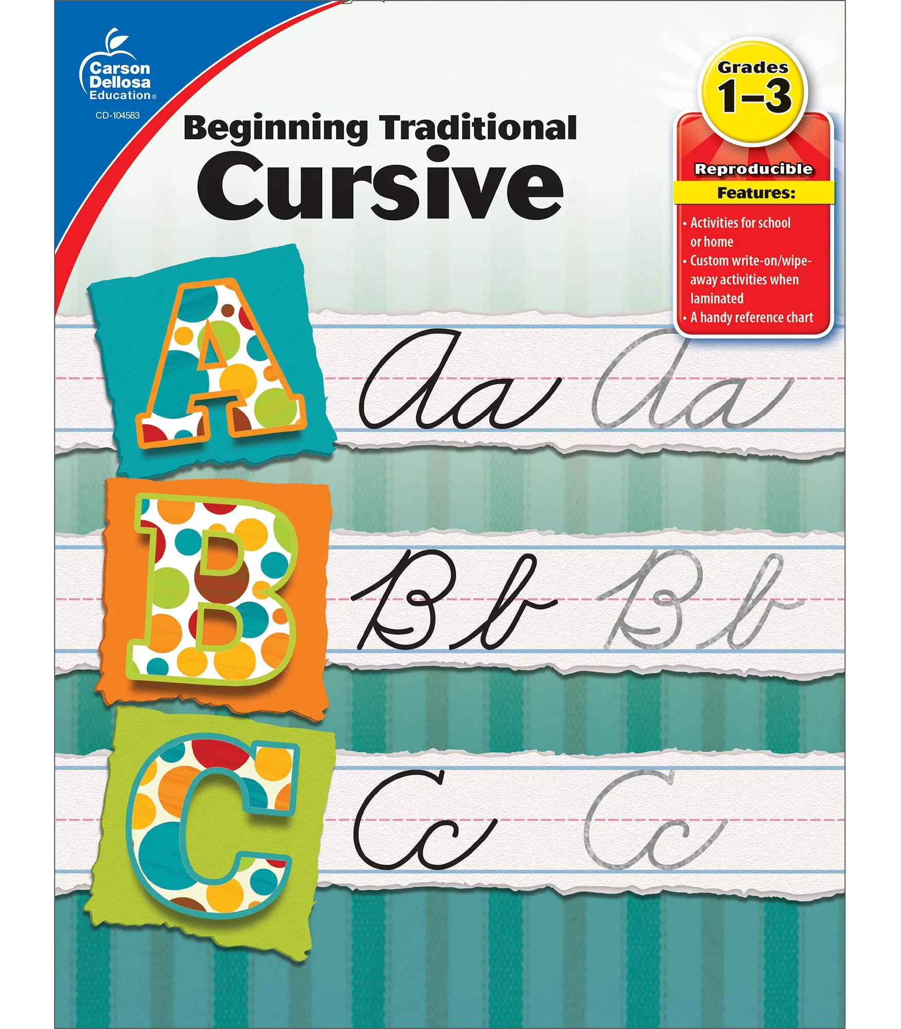 Beginning Traditional Cursive, Grades 1 - 3 -- Carson Dellosa Education - Paperback
