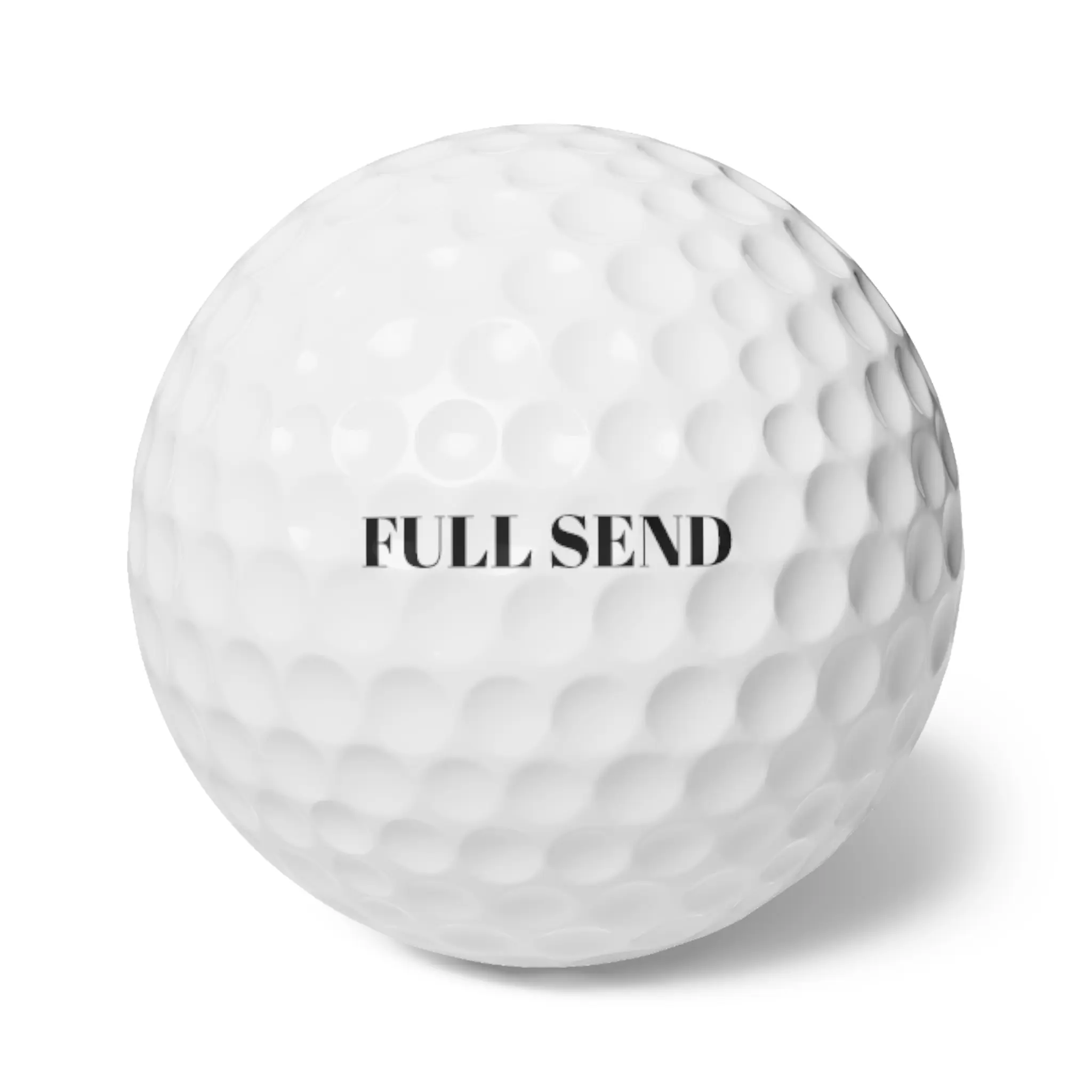 Personalized Golf Balls with 'FULL SEND' - Perfect Gift for Golf Lovers, Custom Golf Accessories, Sports Enthusiast, Birthday Present,